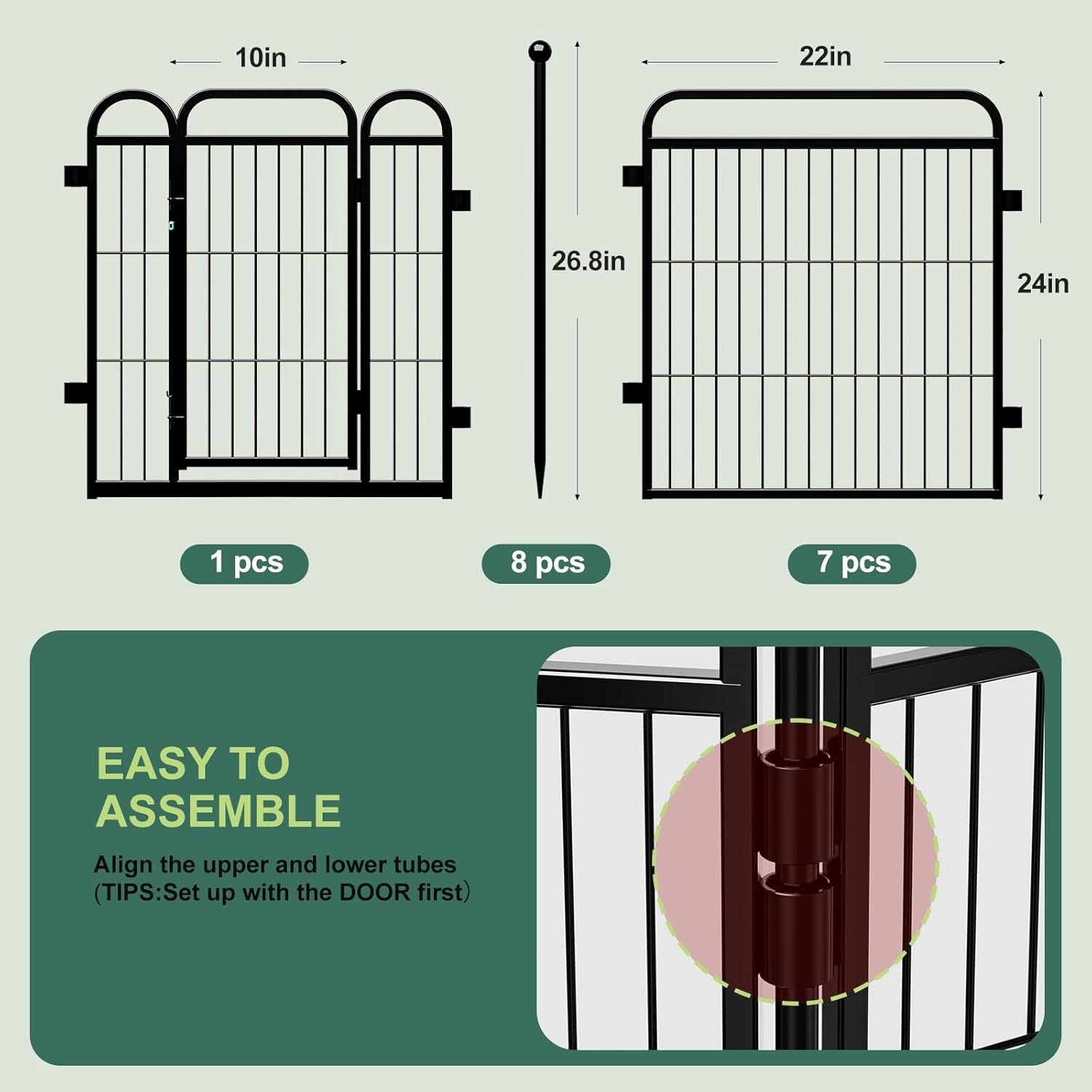Gardner Pet Fence Indoor And Outdoor - TailTidePet