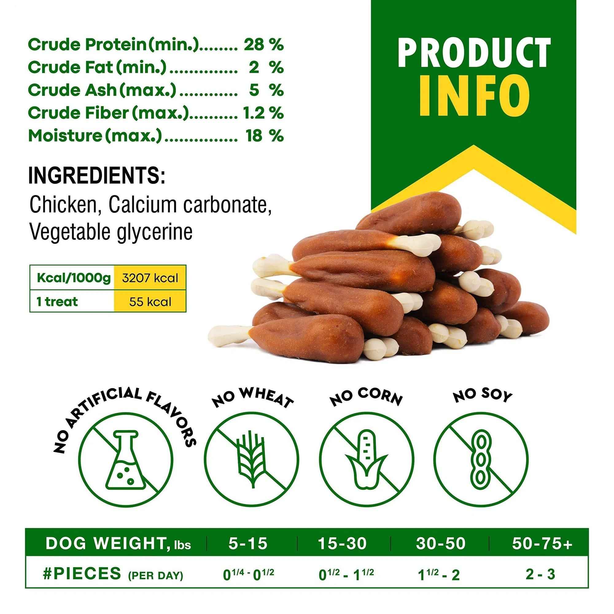 Dog Calcium Wrapped Chicken Bones