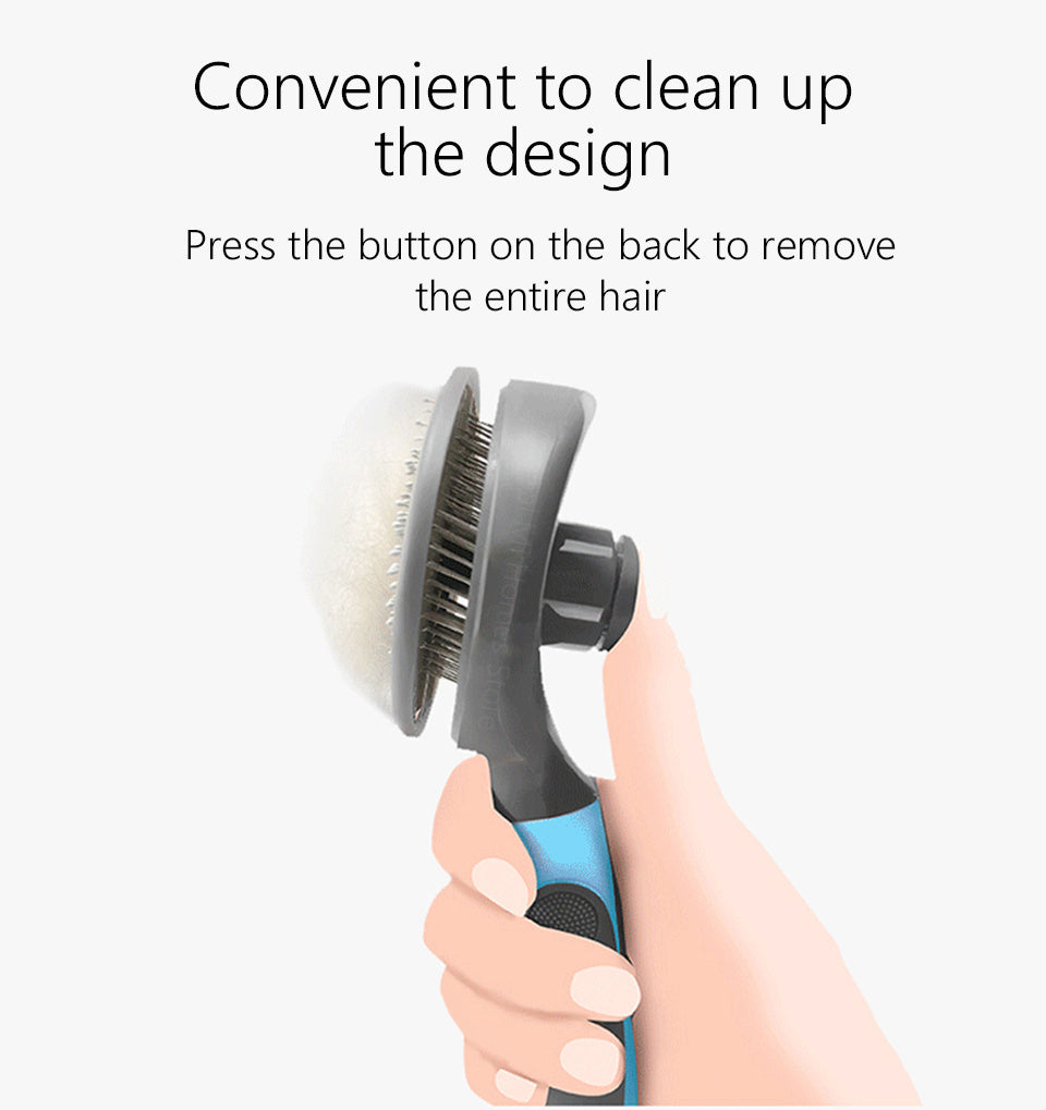 Pet steel needle hair removal brush - TailTidePet