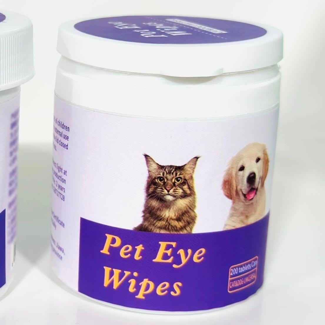 Pet Eye Wipes, 200 Wipes