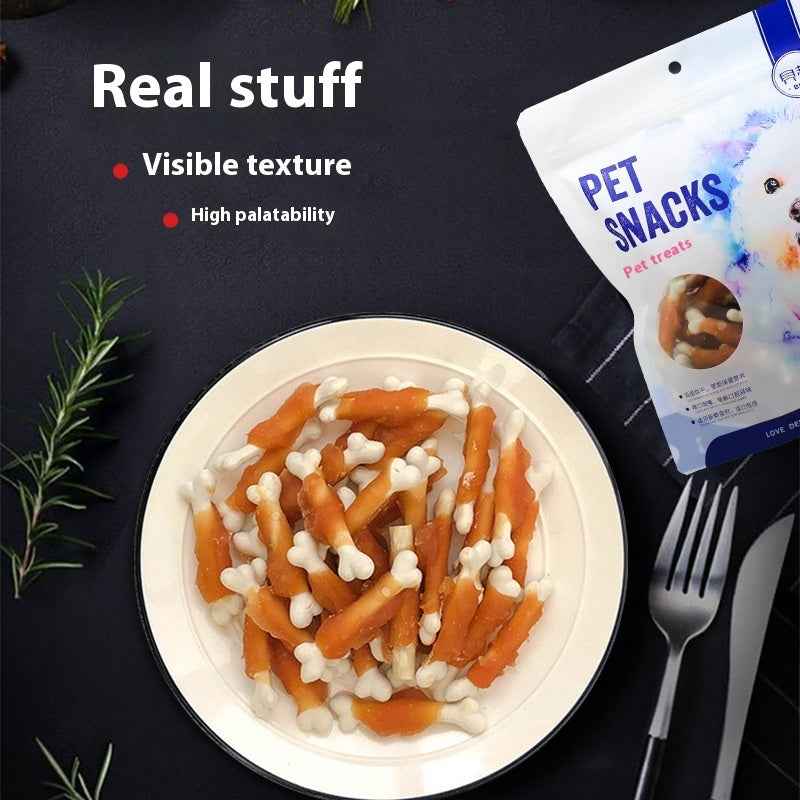 Pet Snack Chicken Wrapped Around Bones 400g