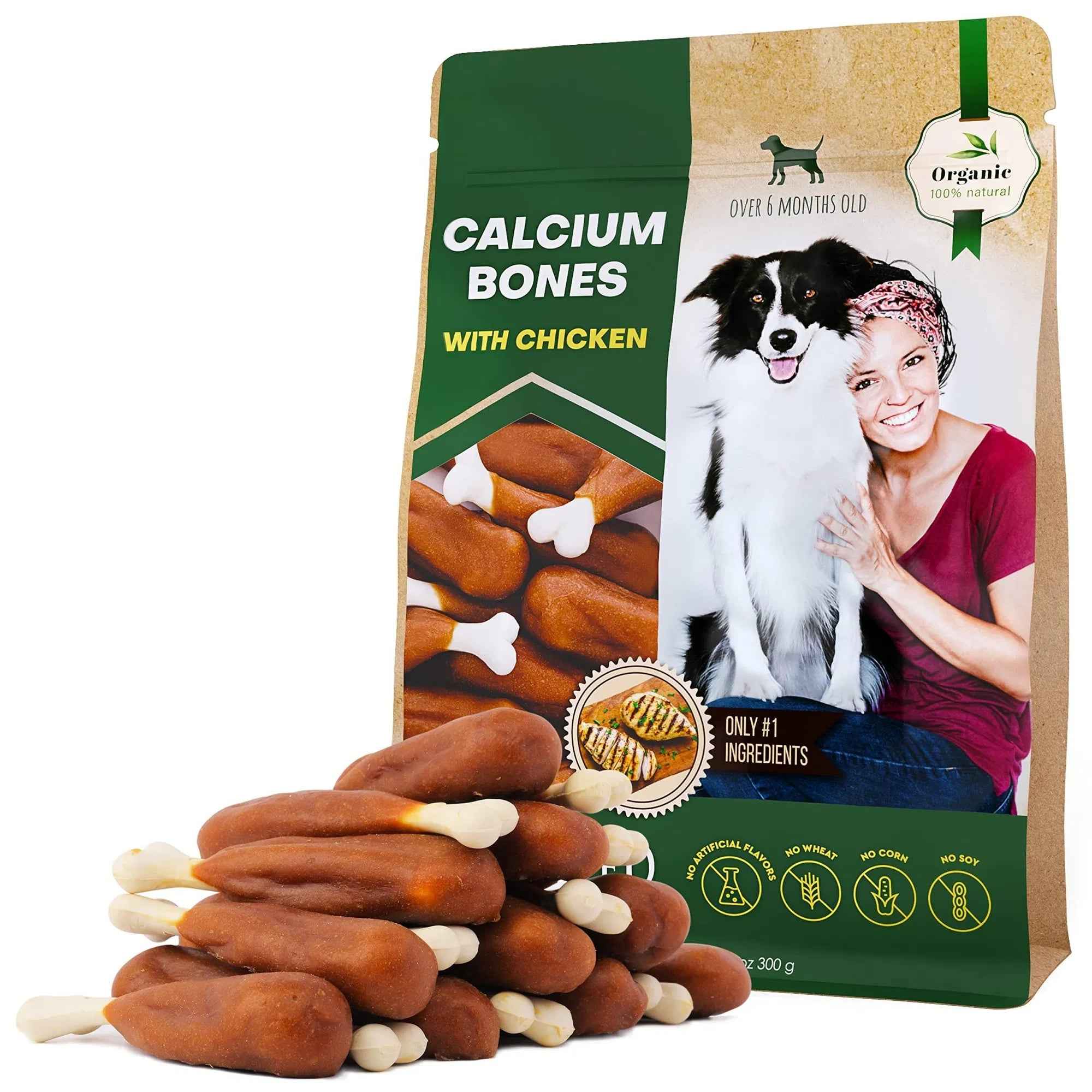 Dog Calcium Wrapped Chicken Bones