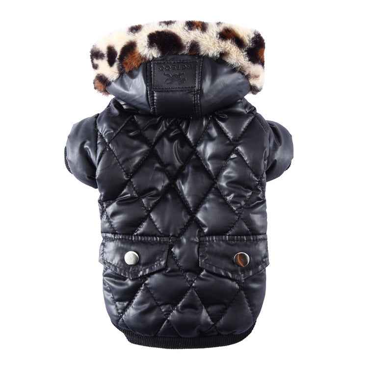 Cross-border clothes dog autumn and winter fur collar