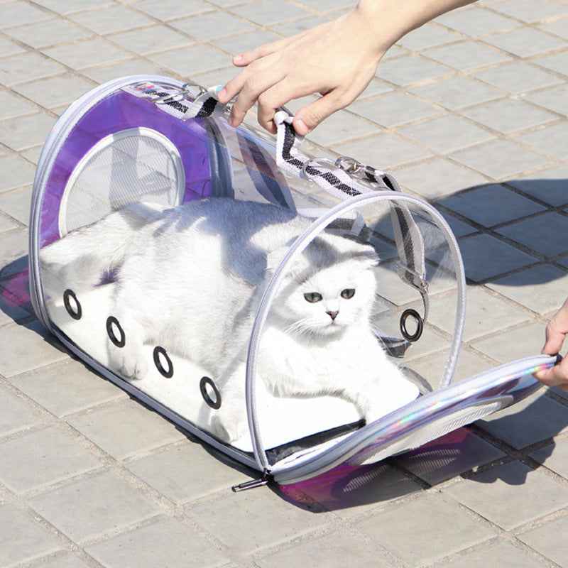Laser Transparent Cat Bag