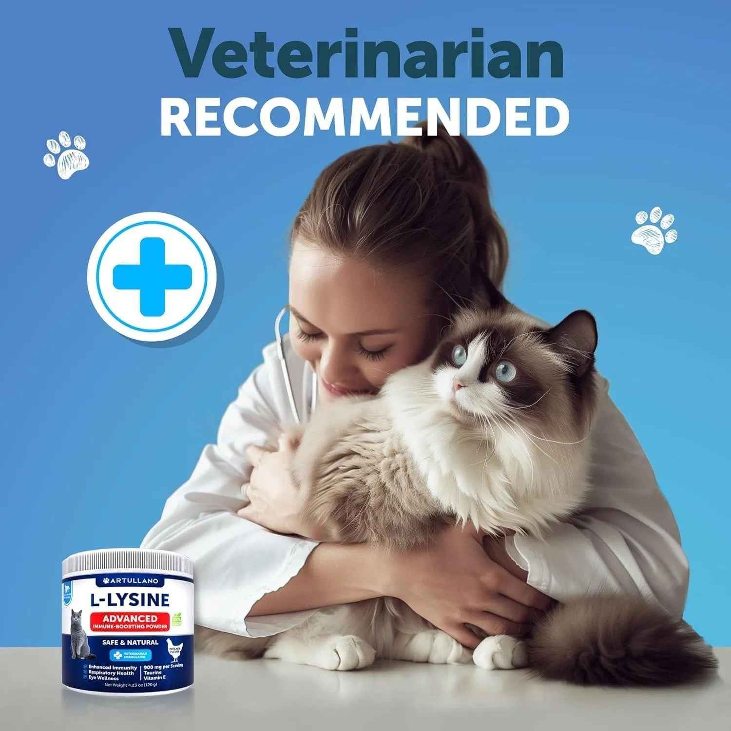 Cats Lysine Powder Supplement 900mg