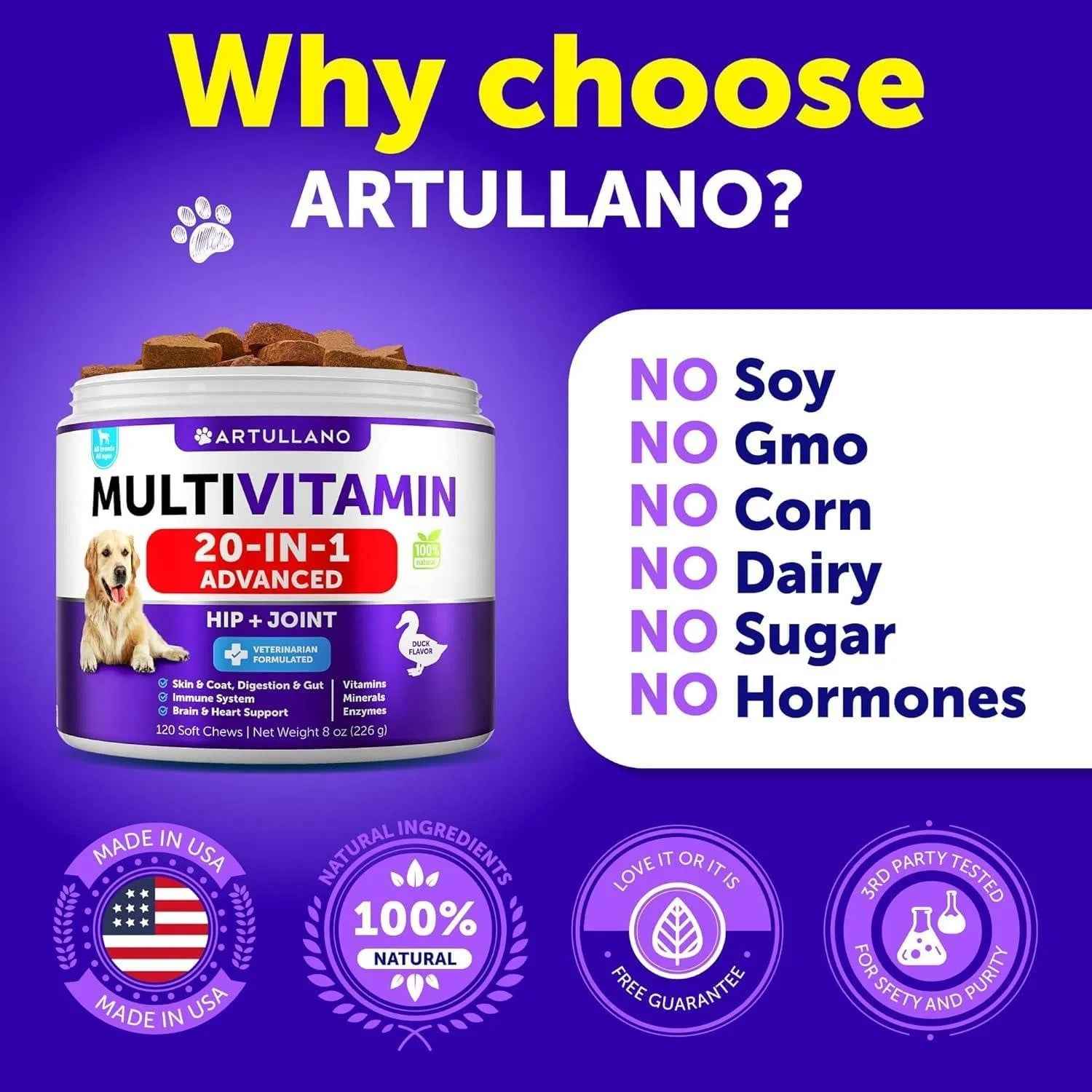Senior Dog Multivitamin Chewable With Glucosamine