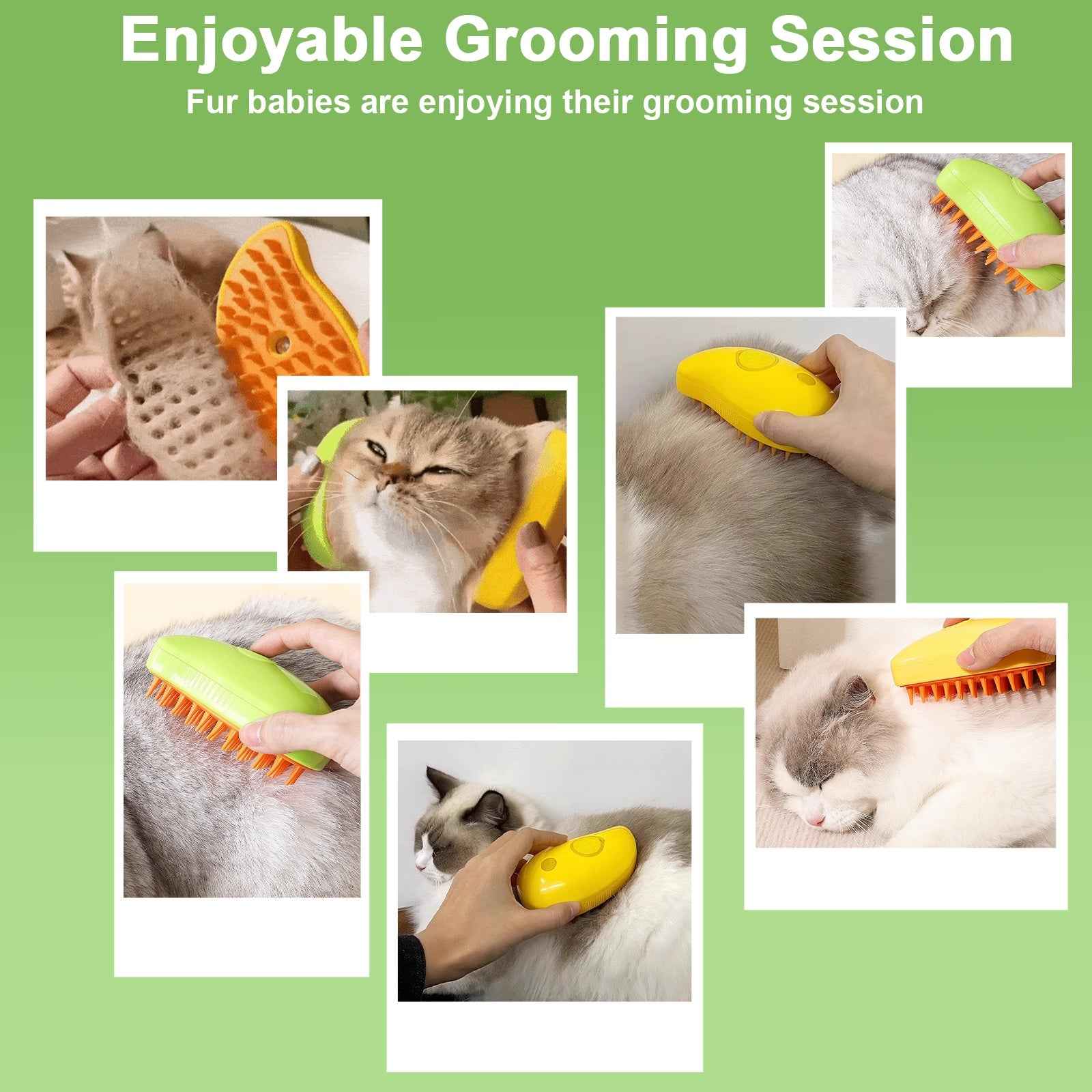 Cat Steam Brush For Shedding