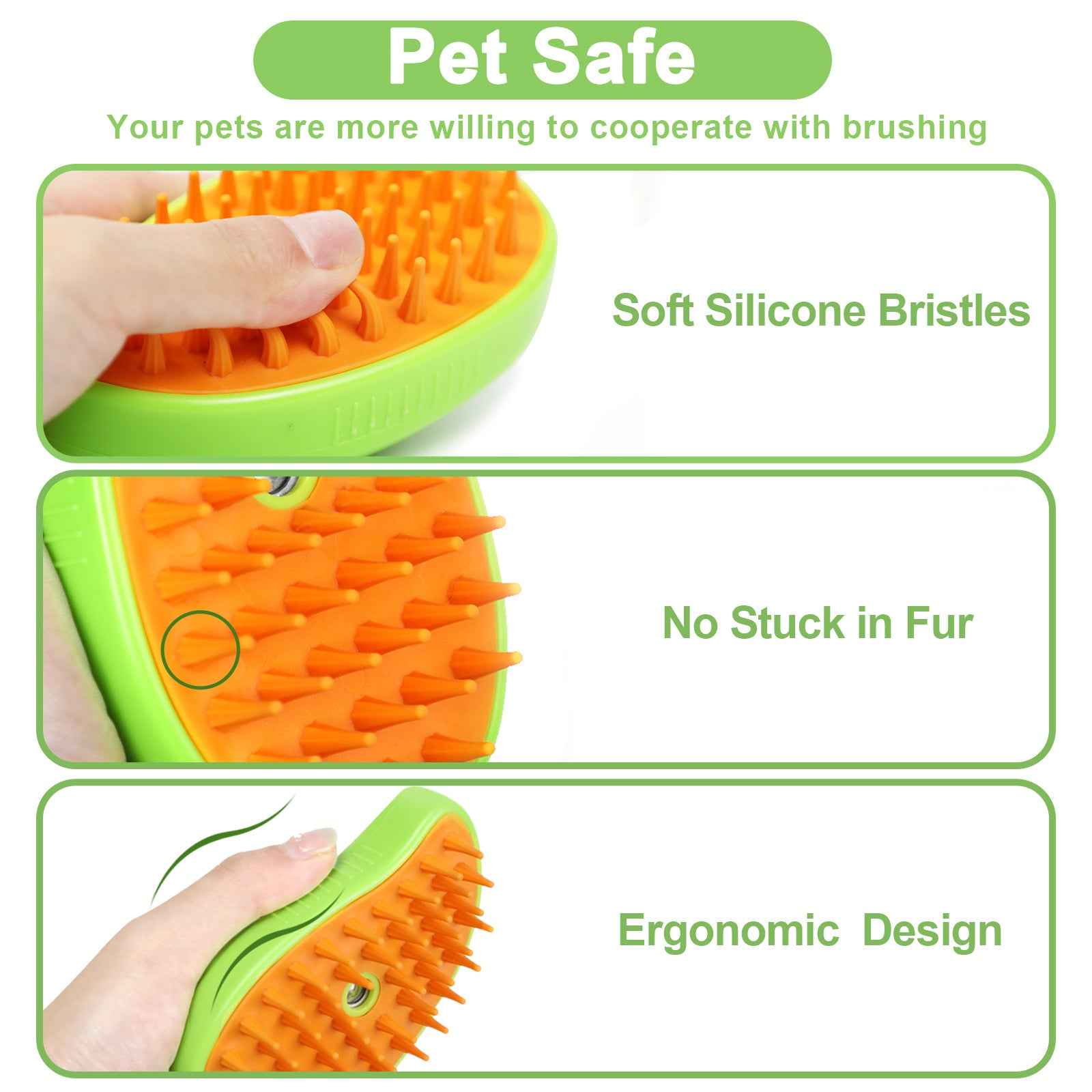Cat Steam Brush For Shedding